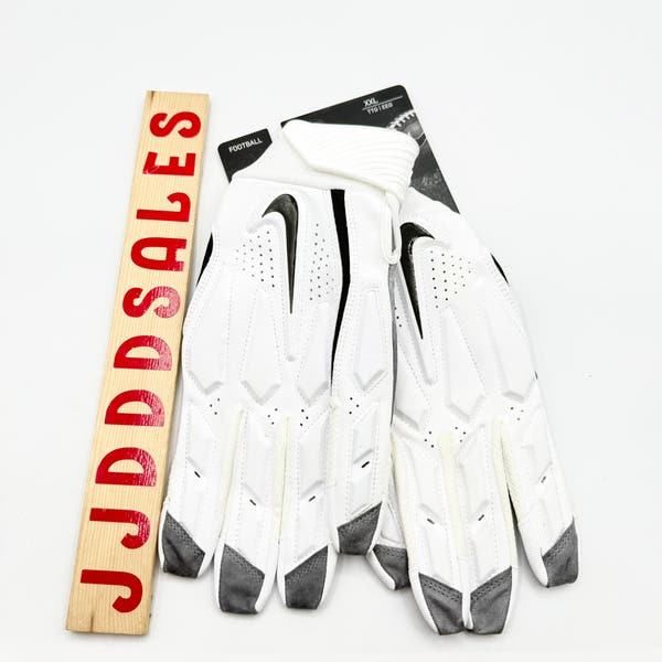 Nike D-Tack 6.0 Lineman NFL Football Gloves White Black PGF946-184