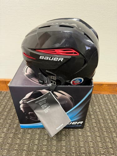 New XS Bauer IMS 11.0 Helmet Black ( with red 
highlights )