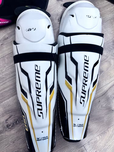 Senior Bauer Supreme 150 16" Shin Pads (Used)