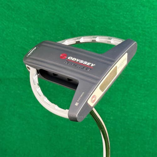 Odyssey White Steel Tri-Ball SRT 34" Single-Bend Mallet Putter Golf Club w/ HC