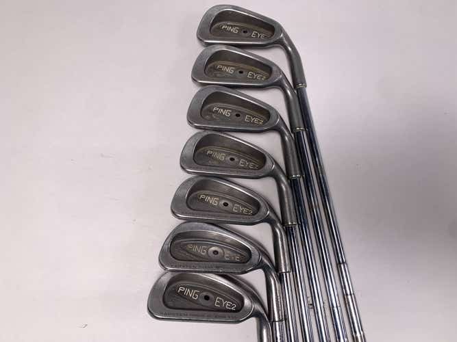 Ping Eye 2 + Iron Set 3-9 Black Dot ZZ - Lite Regular Steel Mens RH