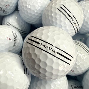 48 Near Mint AAAA Titleist Pro V1X Used Golf Balls with Enhanced Alignment Lines