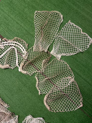 Used goalie mesh