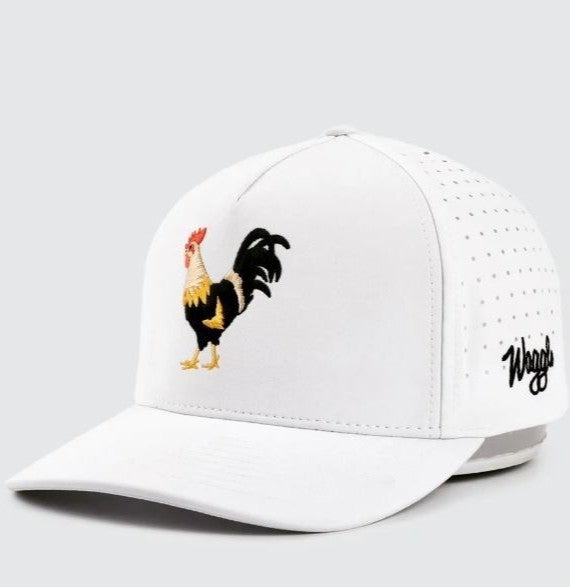 Waggle Golf "Feelin Cocky" Snapback Hat Cap White One Size NEW!
