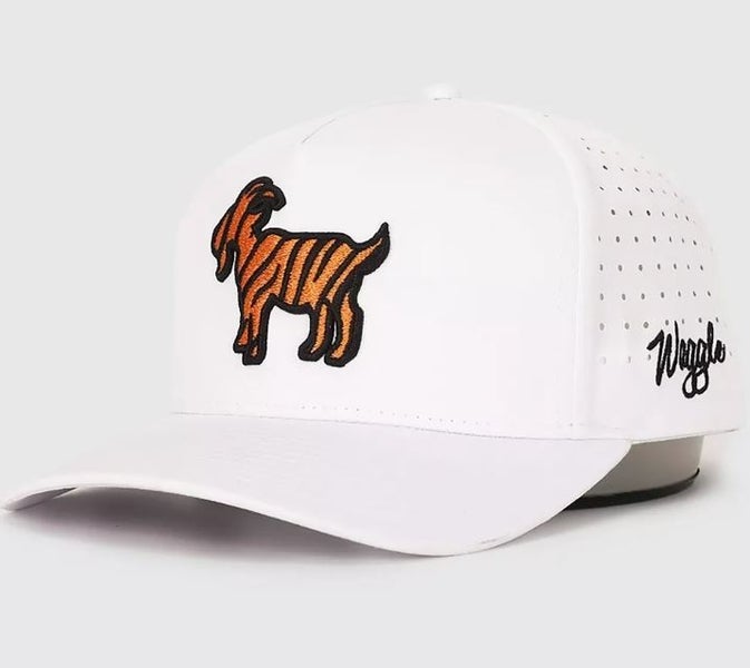 Waggle Golf "The GOAT" OG Snapback Hat Cap White One Size NEW!