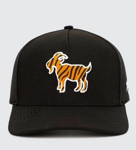 Waggle Golf "The GOAT" OG Snapback Hat Cap Black One Size NEW!