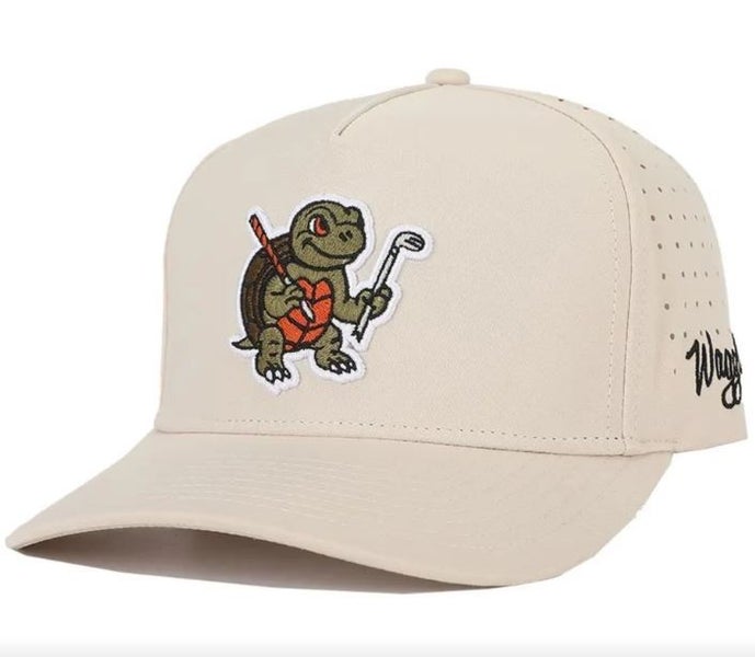 New Waggle Golf "Snapper" OG Snapback Hat Cap Adjustable One Size Color: Tan
