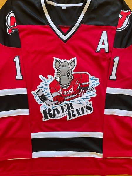 Albany River Rats AHL Large John Madden Jersey Devils (small Hole)