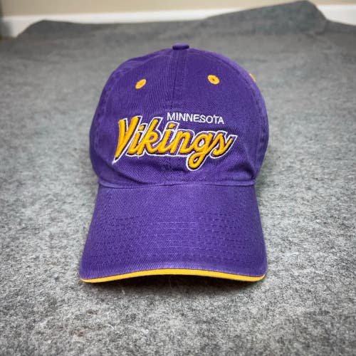 Minnesota Vikings Mens Hat Strapback Purple Gold Cap Football NFL Reebok Dad