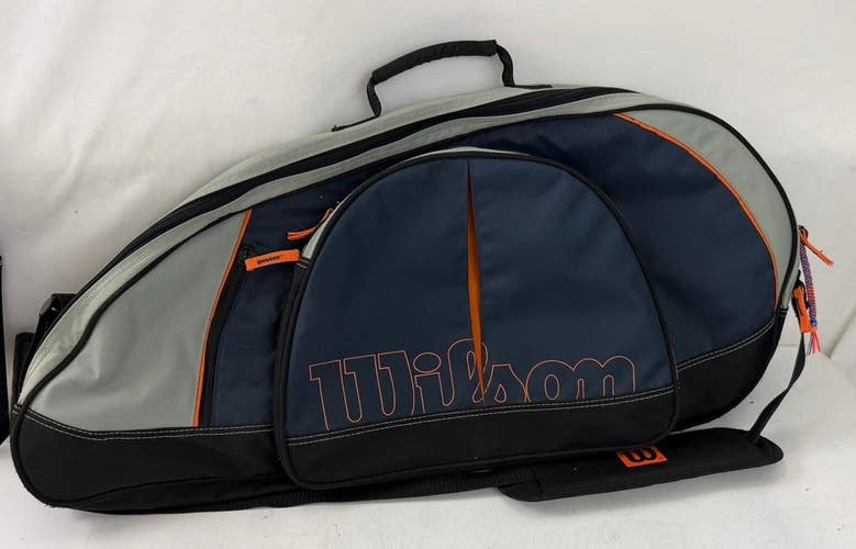 WILSON Tennis Racquet Bag Carry Case - Holds 3 Racquets