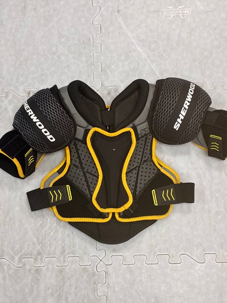 Large Junior Sher-Wood Rekker RE4 Shoulder Pads (Used)