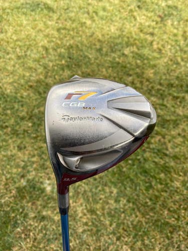 Taylormade R7 CGB Max Driver 9.5 Aldila VS 65g Stiff Flex Lefty 45 +HC NICE