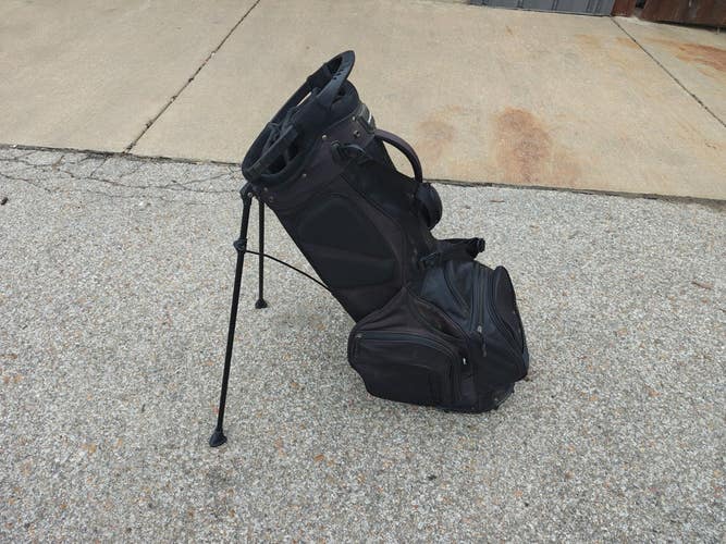 Maxfli Honors + 14 Divider Dual Strap Golf Stand Bag Black