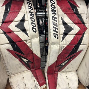 34" Sher-Wood T90 Goalie Leg Pads (Used)