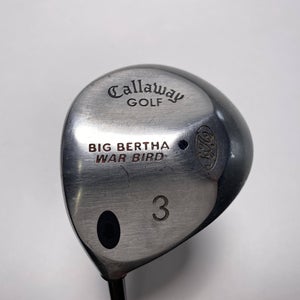 Callaway Big Bertha Warbird 3 Fairway Wood 15* RCH 96 Firm Graphite Mens LH