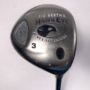 Callaway Hawkeye VFT 3 Fairway Wood 15* System 60 Firm Graphite Mens RH