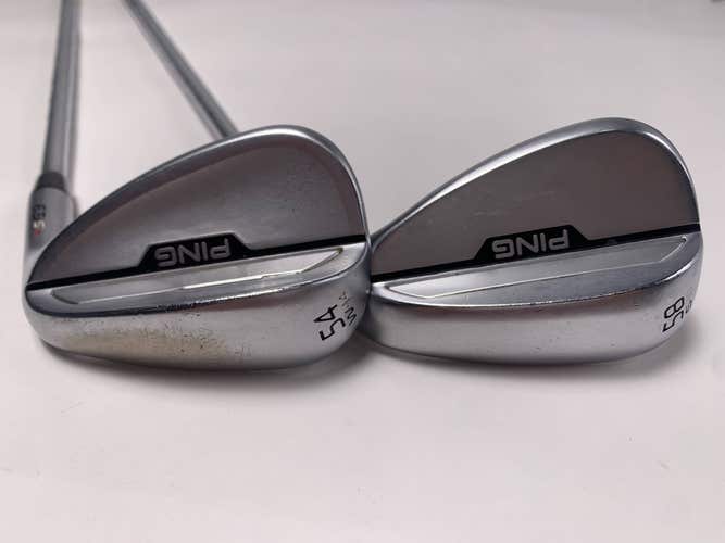 Ping s159 Chrome Wedge Set 54* 14 | 58* 10 Red Dot 1* Flat Z-Z115 Wedge RH