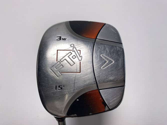 Callaway FT-i Squareway 3 Fairway Wood 15* Fujikura Fit On Regular Mens LH