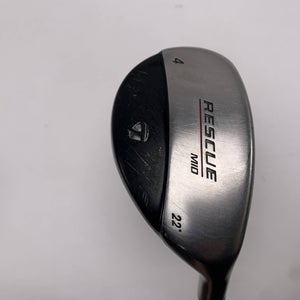 TaylorMade Rescue Mid 4 Hybrid 22* Stiff Graphite Mens RH