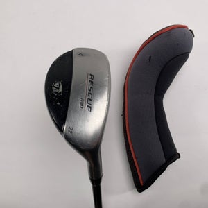 TaylorMade Rescue Mid 4 Hybrid 22* Stiff Graphite Mens RH HC