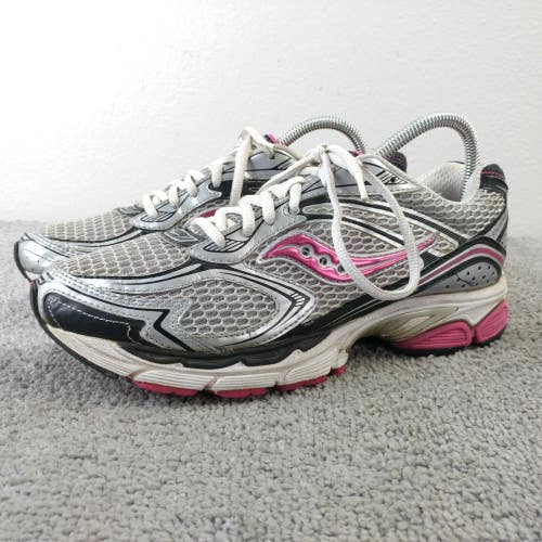 Saucony ProGrid Guide 4 Womens Size 10 Running Shoes Silver Pink Sneakers Low