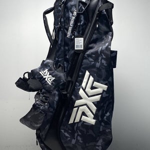 PXG Fairway Camo Carry Stand Bag Black Camo 4-Way Divide Dual Strap Golf Bag NEW