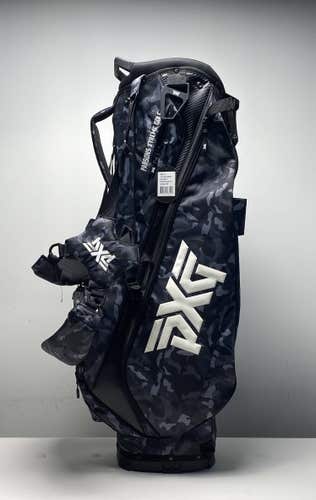 PXG Fairway Camo Carry Stand Bag Black Camo 4-Way Divide Dual Strap Golf Bag NEW