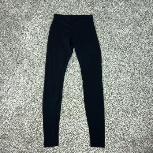 Lululemon Leggings Womens 8 Black Yoga Pants High Rise Workout Gym Workout Sport