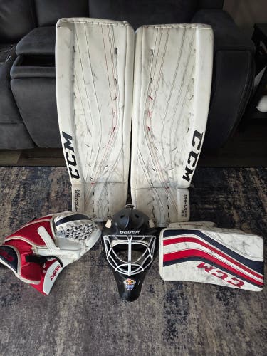 34" + 1 CCM Premier R1.9 Regular Goalie Full Set (Used)