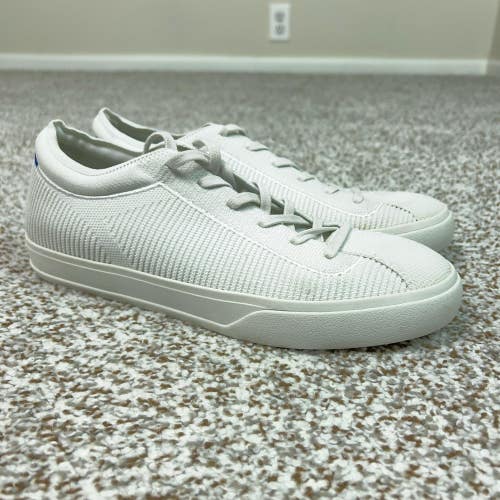 Rothys Shoes Womens Size 9 White Knit Lace Up Lightweight Comfort Sneakers