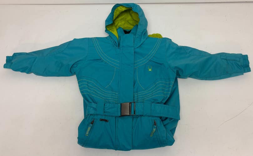 Spyder Hooded Fully Insulated hooded Kids Ski/Snowsuit Blue US Size 5