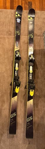 Unisex Racing 175 cm Fischer RC4 WC GS Skis With Bindings (Used)