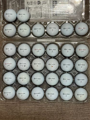 32 TaylorMade TP5x Golf Balls - 5A MINT CONDITION ONLY