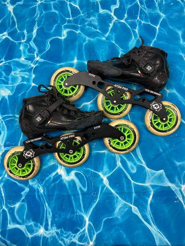 Junior Atom Luigino Strut Inline Speed Skates | Size 2 (Used)