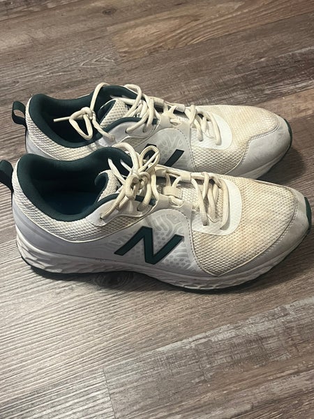 White Unisex Size M 12.0 (W 13.0) Adult New Balance Numeric 1010 Shoes (Used)