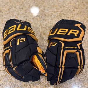 Bauer 1s black/yellow 13” gloves new