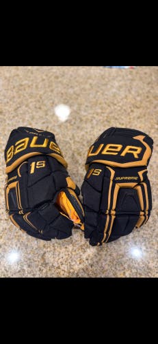 Bauer 1s black/yellow 13” gloves new