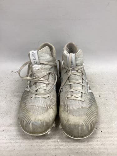 Used New Balance LAX Cleats Mens White Senior 9.5 11851-S000042047