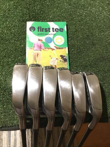 Cobra F-Max Draw Irons Set (6-GW-SW) Seniors Lite Superlite 55 Graphite Shafts