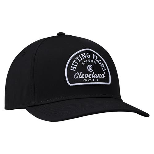 NEW Cleveland Golf Hitting Flops Black Adjustable Snapback Golf Hat/Cap