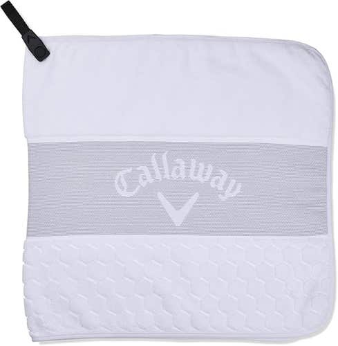 Callaway Tour Fold Towel (White, 18" x 18") Golf 2023 NEW