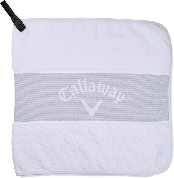 Callaway Tour Fold Towel (White, 18" x 18") Golf 2023 NEW
