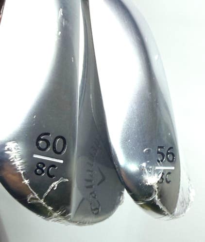 Callaway Jaws Raw NEW 8C Wedge Set 56 & 60 Dynamic Gold 115 Spinner NEW