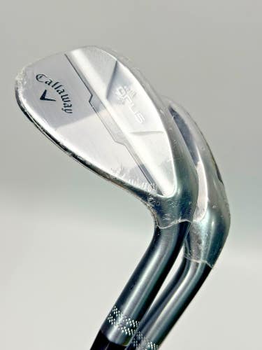 Callaway New Opus Brushed Chrome Wedge Set 50 & 54 S Grind Dynamic Gold 115g