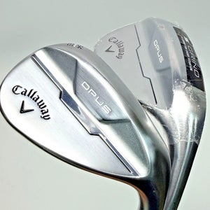 Callaway Opus Brushed Chrome Wedge Set 54 & 58 S Grind Dynamic Gold 115 Mid