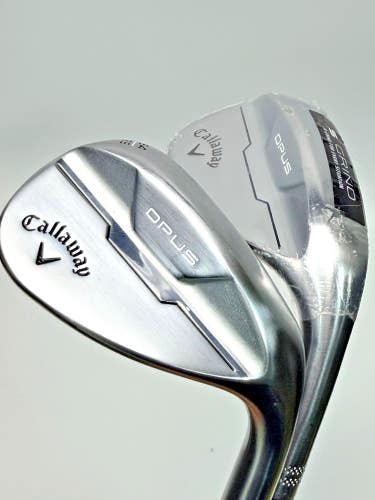 Callaway Opus Brushed Chrome Wedge Set 54 & 58 S Grind Dynamic Gold 115 Mid