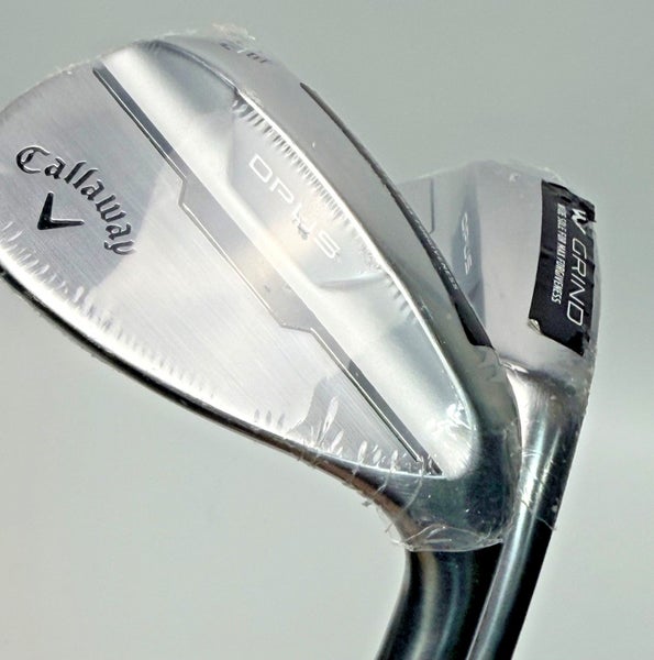 Callaway New Opus Brushed Chrome Wedge Set 52 & 56 W Grind Dynamic Gold 115g