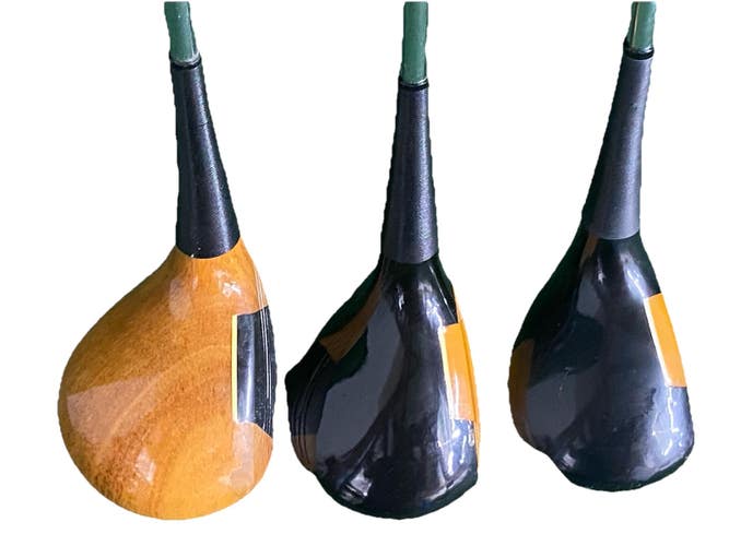 Keller Registered Persimmon Wood Set Driver Plus 3w,4w Men's RH Stiff Steel HC's