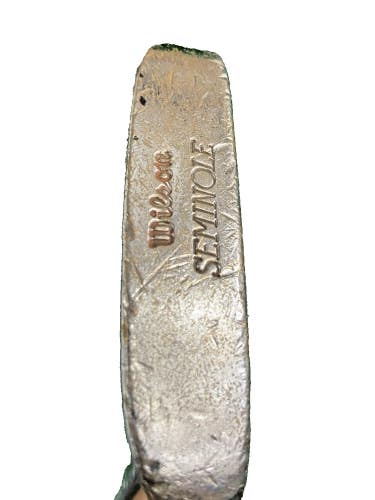 Wilson Seminole Napa Blade Putter RH Steel Shaft 35 Inches Vintage Leather Grip