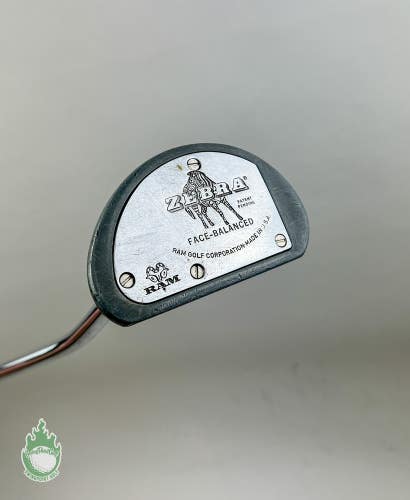 Used Right Handed RAM Zebra Face Balanced 35.5" Putter Steel Golf Club